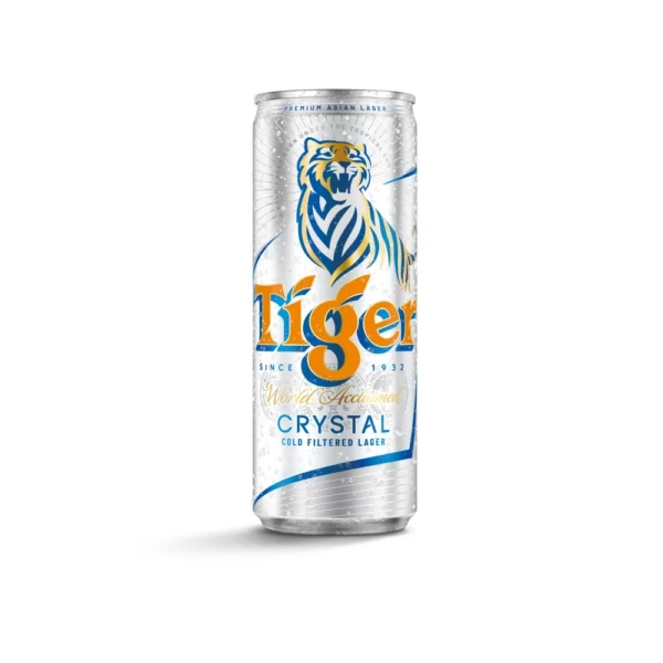 Nồng độ cồn 4.6% - Thùng 24 lon bia Tiger Crystal 330ml/lon